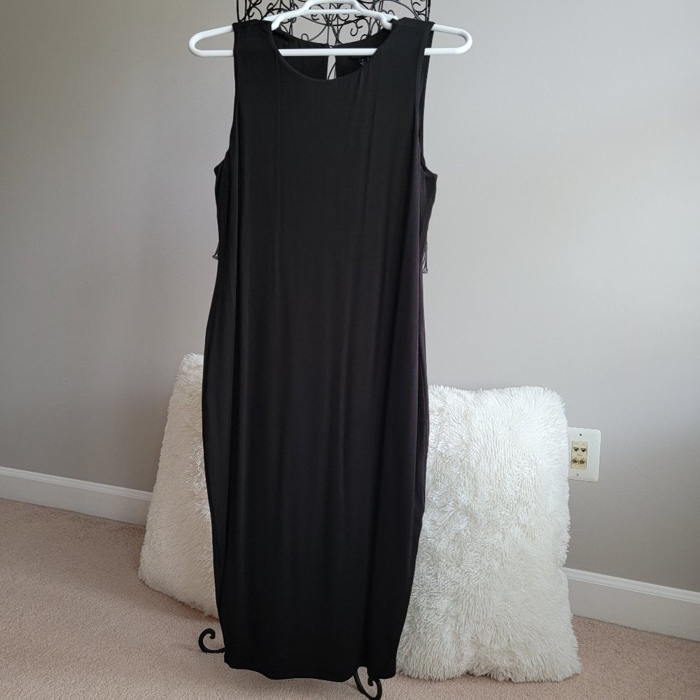NWT Torrid Smoothing Sleeveless Black Midi Dress, Size 12/14 (Torrid Size 1)